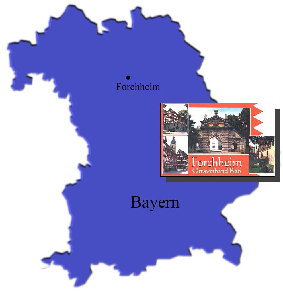 Karte von Bayern - OV B26
